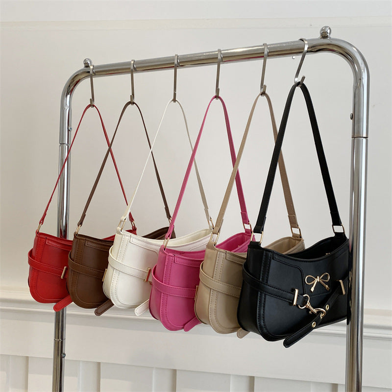 Elegant Bow Detail Crossbody Handbag