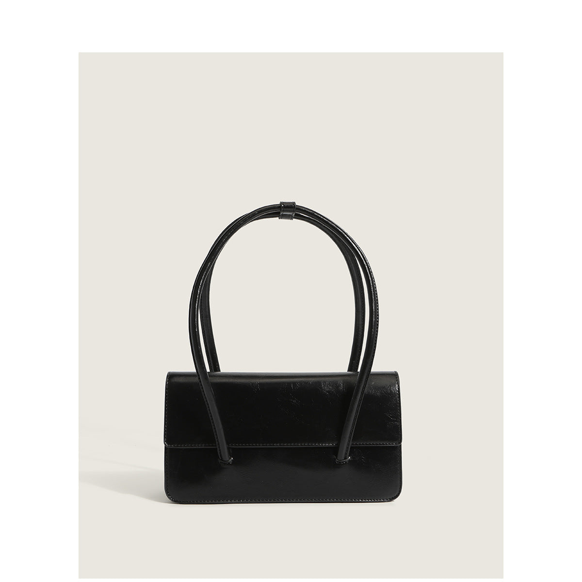 Ladies elegant handbag with minimalist silhouette-https://detail.1688.com/offer/653458139273.html-Calm Wears-Black-nothing-Calm Wears