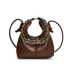 Women’s mini handbag with trendy ruffle design