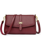 Elegant Faux Leather Crossbody Bag