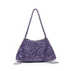 Textured Woven Shoulder Bag