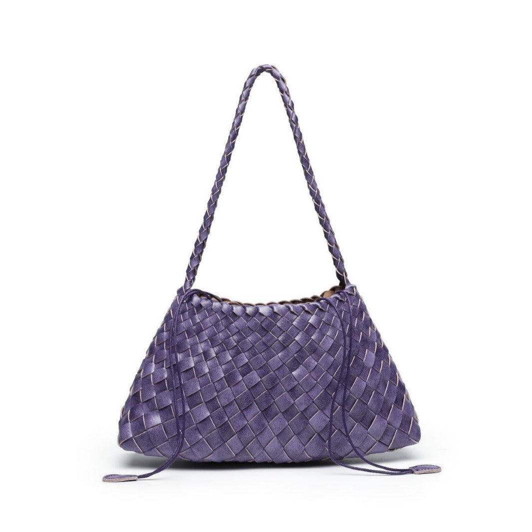 Textured Woven Shoulder Bag