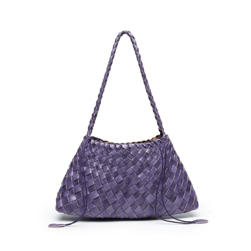 Textured Woven Slouchy Shoulder Bag