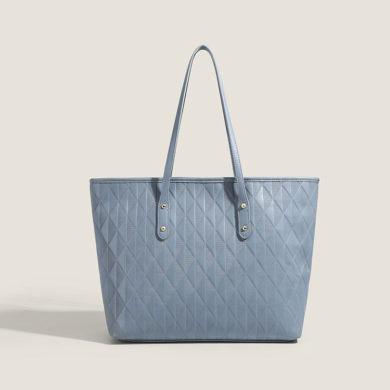 Women's tote bag with elegant diamond design and practical inner compartments-https://detail.1688.com/offer/797064554116.html-Calm Wears-Blue-nothing-Calm Wears