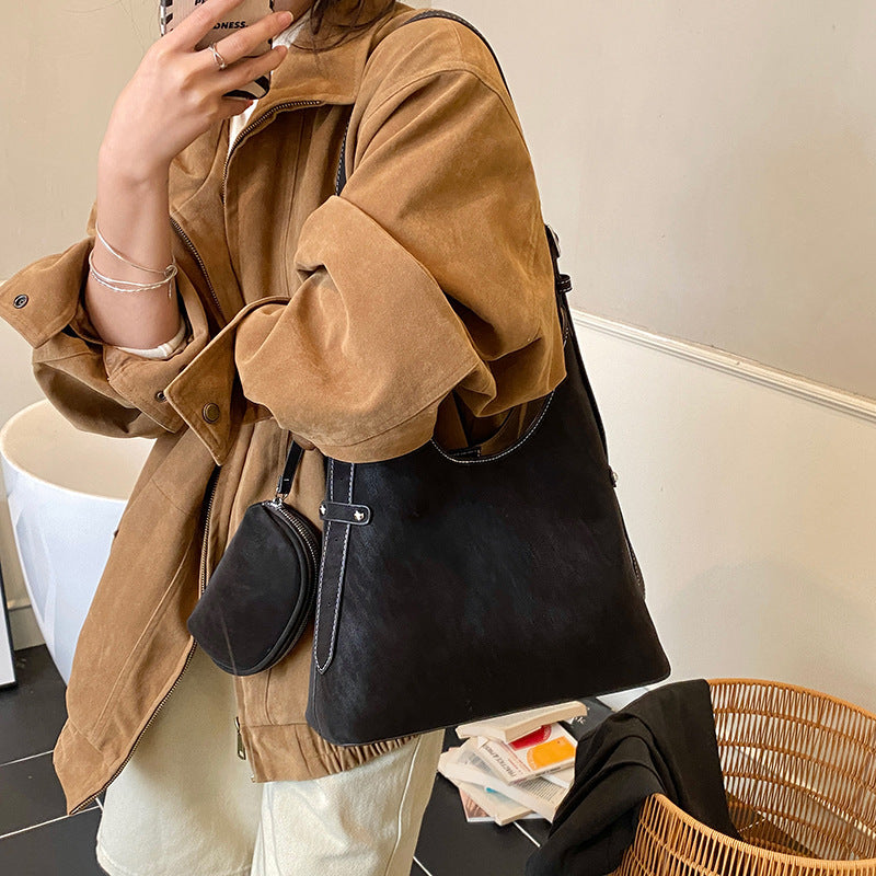 Women's shoulder bag with removable mini organizer-https://detail.1688.com/offer/993238846657.html-Calm Wears-Braun-nothing-Calm Wears