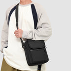 Compact Multi-Pocket Messenger Bag