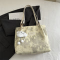 Women’s stylish tote bag with playful pendant-https://detail.1688.com/offer/1003068599942.html-Calm Wears-Yellow-Size: no pendants-Calm Wears