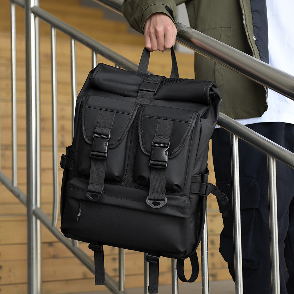 Roll-Top Urban Backpack Calm Wears