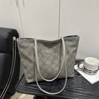 Floral Embossed Tote Bag