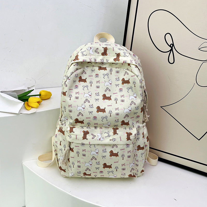 Children's Playful Dog-Themed Backpack