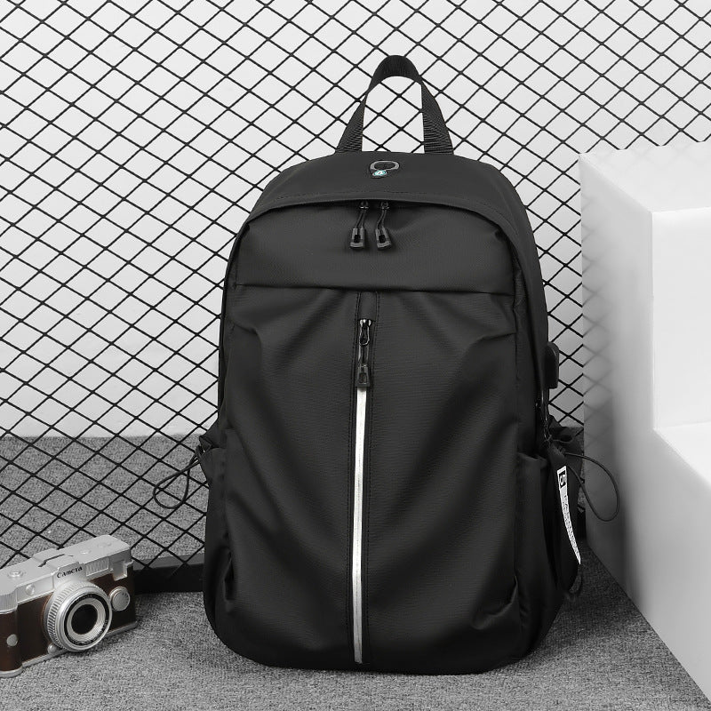 Ergonomic everyday backpack with innovative compartments and waterproof material-https://detail.1688.com/offer/807359843941.html-Calm Wears-Black-nan-Calm Wears