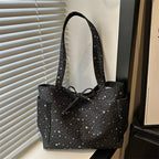 Women's Tote Bag with Sparkling Star Design-https://detail.1688.com/offer/1043998999749.html-Calm Wears-Black-nothing-Calm Wears