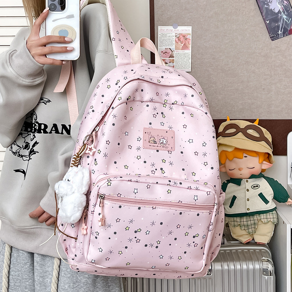 Fun Starry Print Backpack