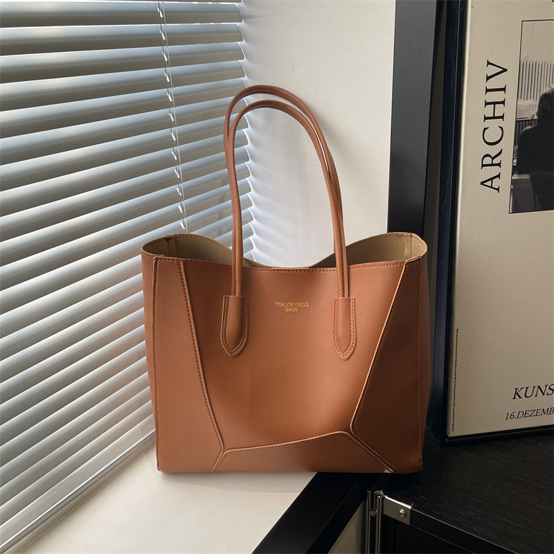 Women's elegant tote bag with structured design-https://detail.1688.com/offer/1028564209359.html-Calm Wears-Braun-nothing-Calm Wears