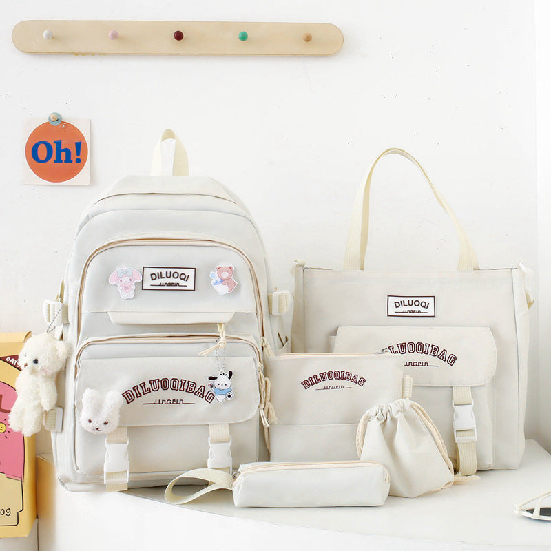 Versatile All-in-One School Backpack and Tote Set-https://detail.1688.com/offer/1002246364095.html-Calm Wears-Off White-Calm Wears