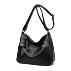 Textured Quilted Shoulder Bag