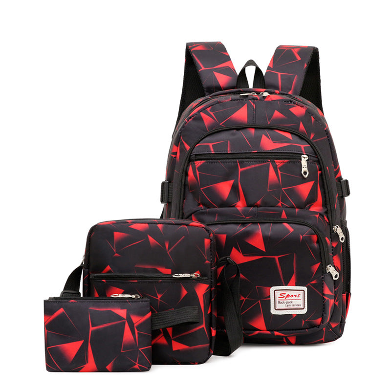 Sporty backpack with breathable back padding