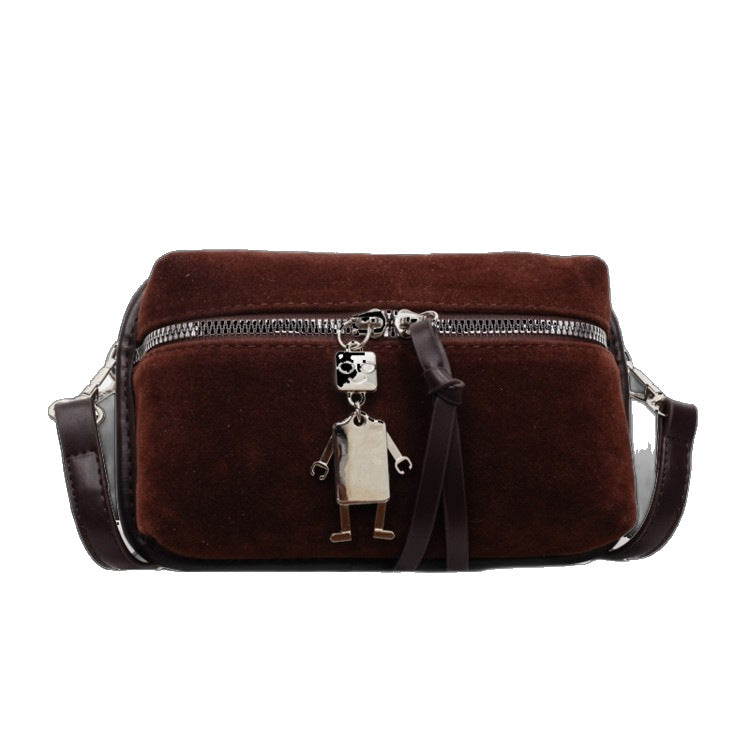Women's practical shoulder bag made of high-quality suede leather-https://detail.1688.com/offer/974044430038.html-Calm Wears-Braun-nothing-Calm Wears