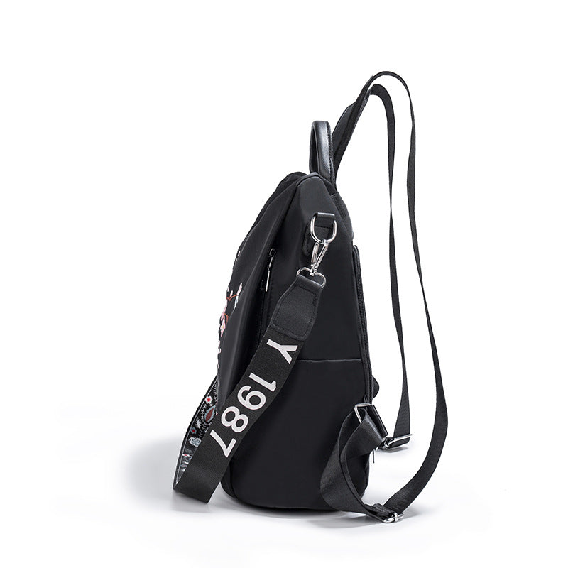 Embroidered Floral Backpack