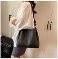 Minimalist Faux Leather Hobo Bag