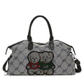 Embellished Graphic Travel Duffel