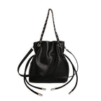 WoChic Slouchy Leather Bucket Bag