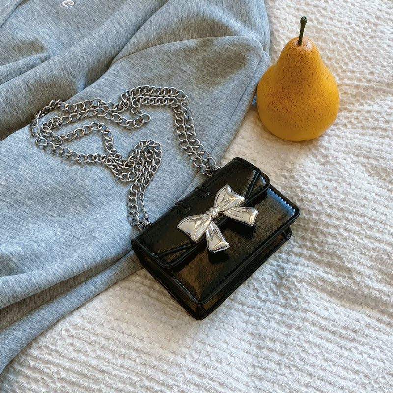 Ladies Mini Handbag with Shimmering Bow Closure-https://detail.1688.com/offer/845278519160.html-Calm Wears-Black-nothing-Calm Wears