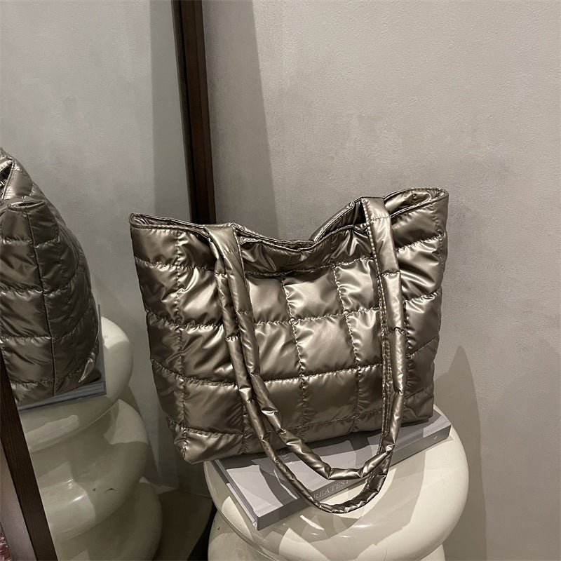 Padded Quilted Tote Bag