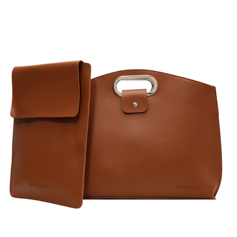 Women Designer Tote Bag with removable organizer-https://detail.1688.com/offer/845337249254.html-Calm Wears-Braun-Size: One Size-Calm Wears