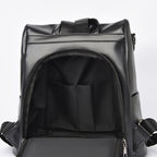 Versatile Structured Leather Backpack