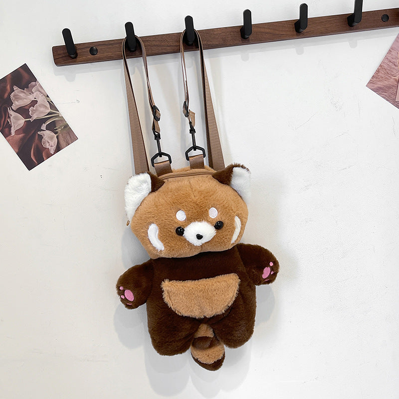 Plush backpack with cute animal design