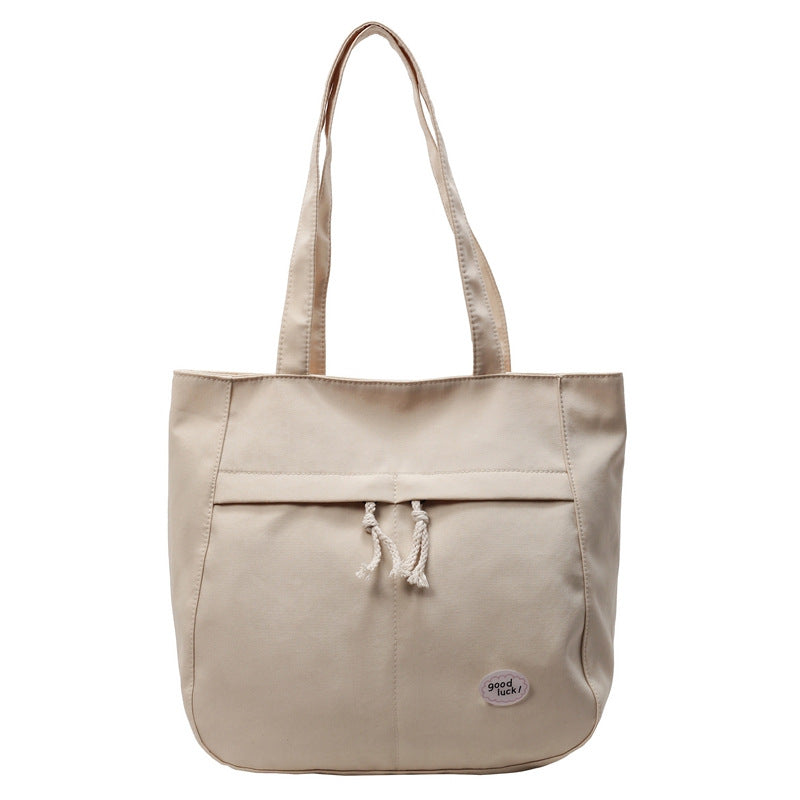 Casual Multi-Pocket Canvas Tote Bag Calm Wears