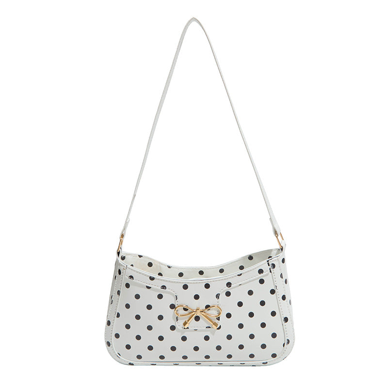 WoPolka Dot Patterned Hobo Handbag