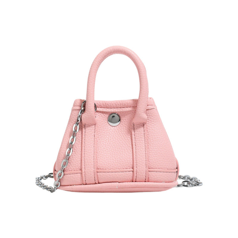 Ladies mini handbag with smooth structure and removable chain strap-https://detail.1688.com/offer/1046189156241.html-Calm Wears-Rosa-nothing-Calm Wears