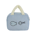 Cute Embroidered Fish-Themed Lunch Bag