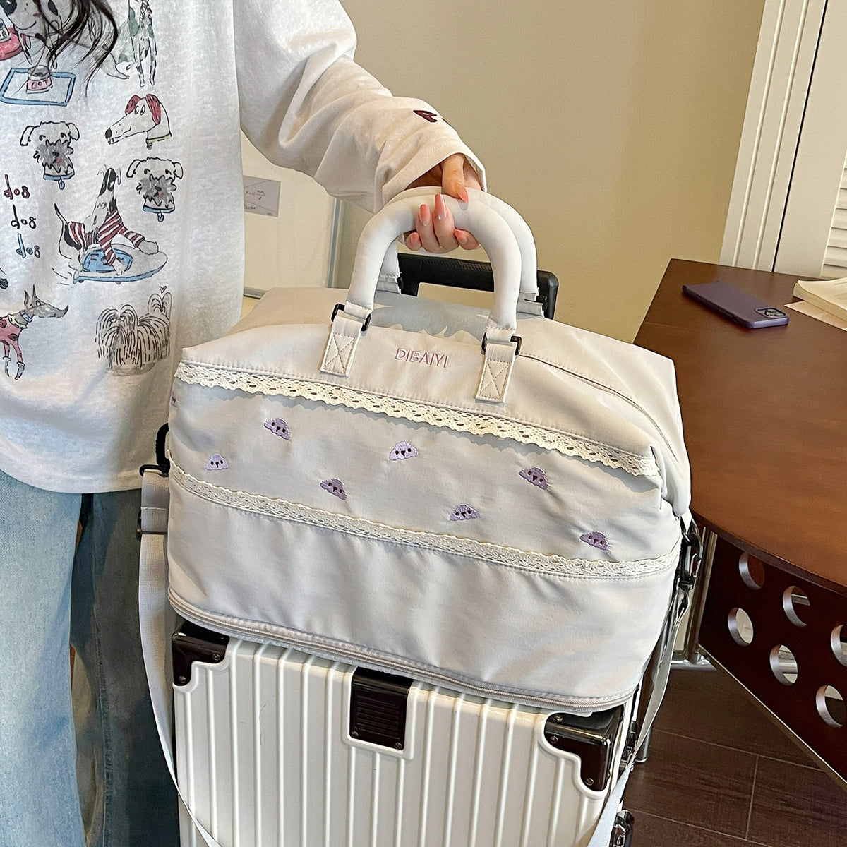 Fashionable Multi-Pocket Travel Duffle