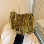 Chic Textured Handheld Tote Bag