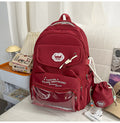 Cat-Designed Multi-Pocket School Backpack