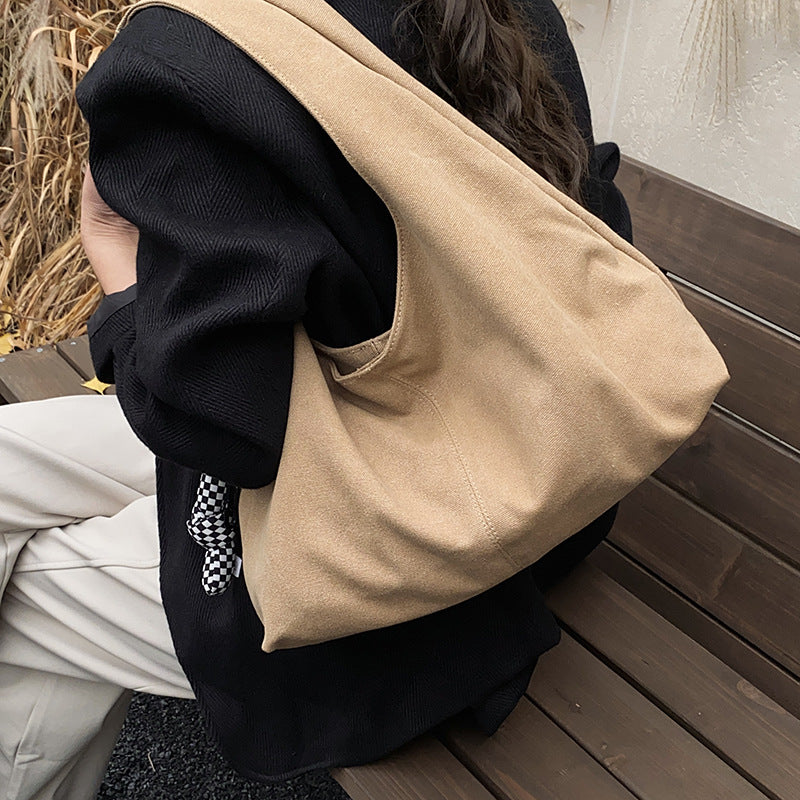 Women's fashionable tote bag with innovative carrying opening-https://detail.1688.com/offer/1008632173104.html-Calm Wears-Beige-Size: without pendant-Calm Wears