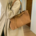 Women's elegant tote bag with shiny detail-https://detail.1688.com/offer/1001377542437.html-Calm Wears-Braun-nothing-Calm Wears