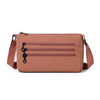 Functional Multi-Zipper Crossbody Bag
