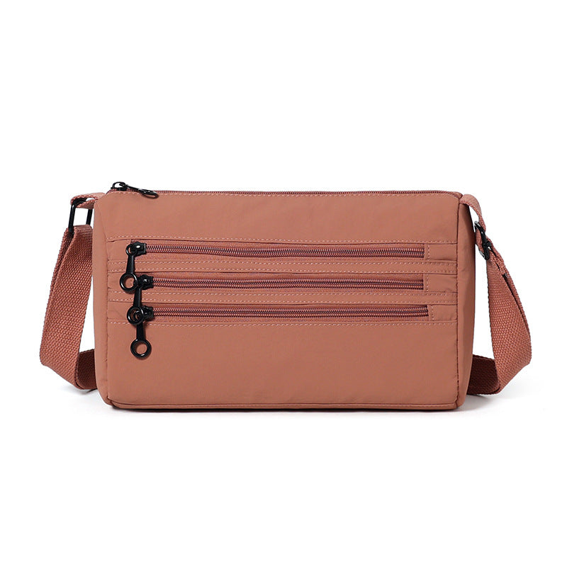 Functional Multi-Zipper Crossbody Bag