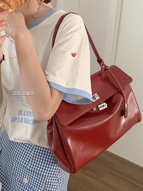 Structured Leather Handbag