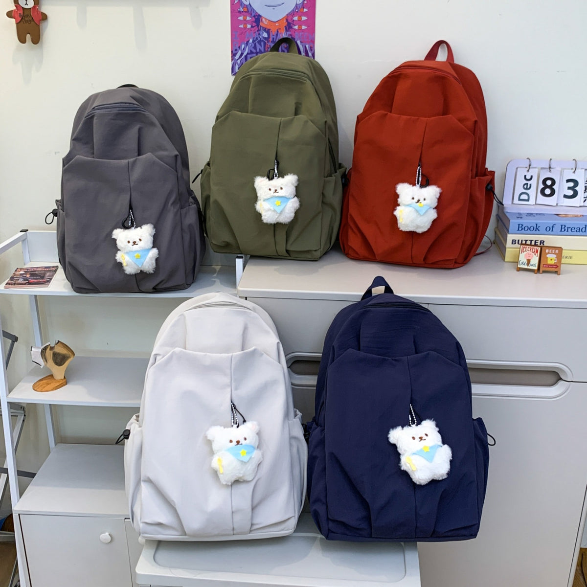 Functional Soft Fabric Backpack