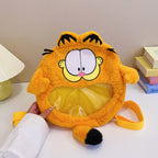 Plush backpack with cute animal face