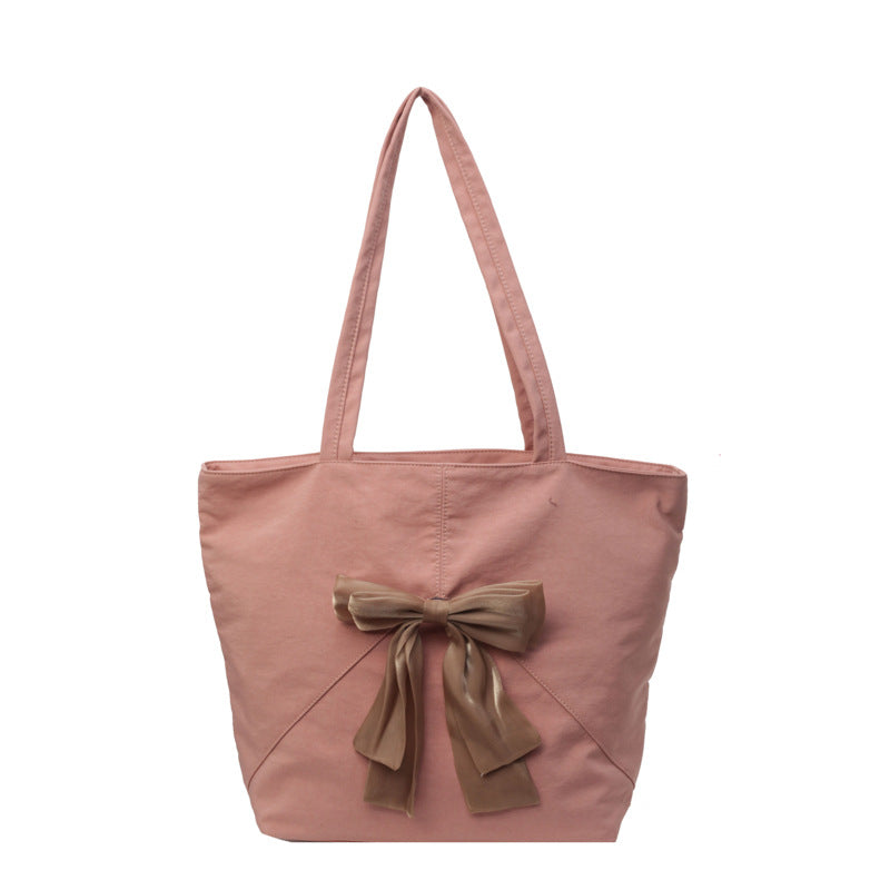 Elegant Bow Detail Tote Bag