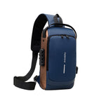 Shoulder bag with ergonomic design and multiple compartments