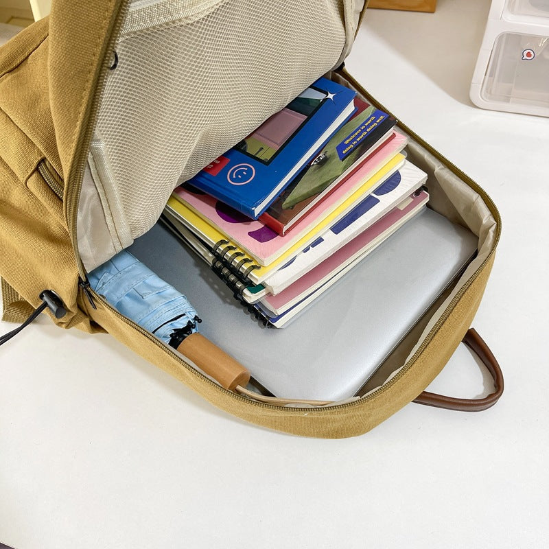 Backpack with ergonomic padding and functional compartments