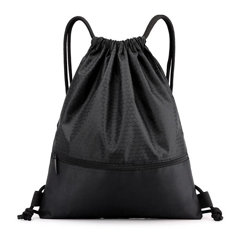 Honeycomb Patterned Drawstring Gym Bag Calm Wears