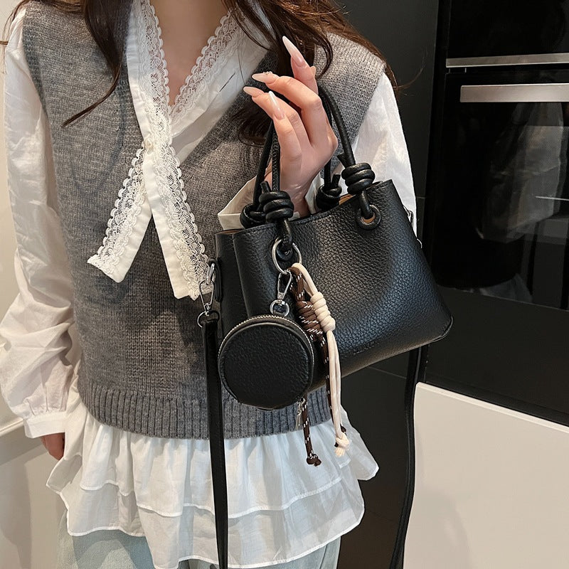 Ladies mini handbag with removable coin pouch
